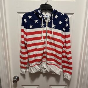 Old Navy Stars and Stripes Zip-Up Hoodie